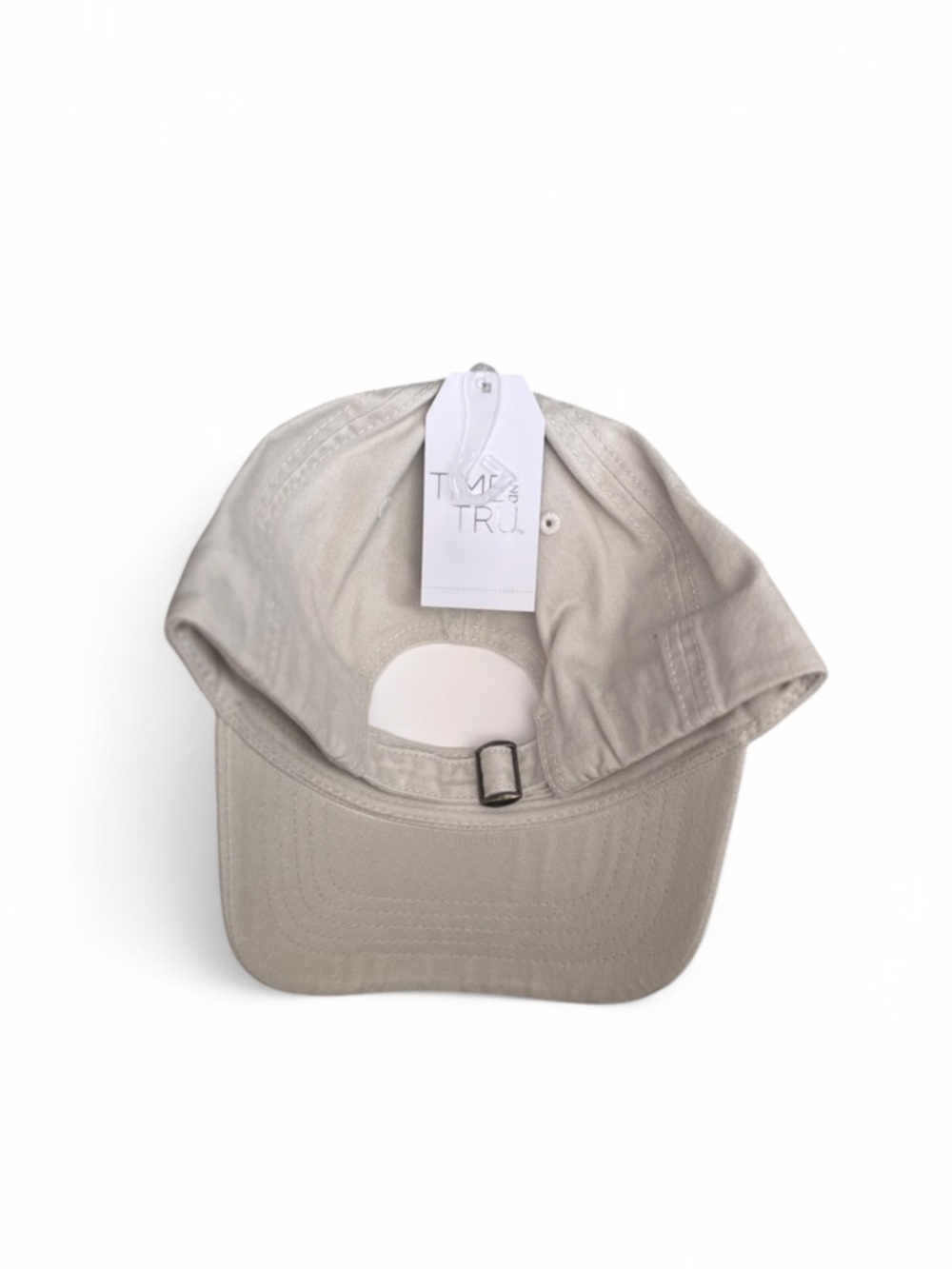 NWT Unisex Classic Minimalist Beige Baseball Cap Adjustable Strap - Picture 2 of 4